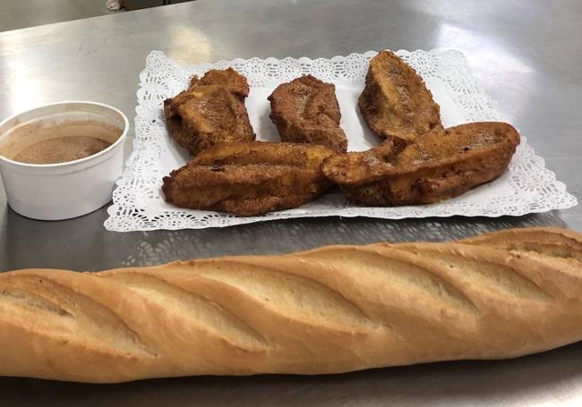 Torrijas de la Pastelería Tudanca de Aranda.