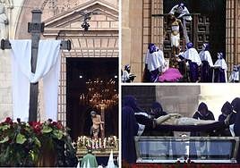 Imágenes del Desenclavo, el Traslado del Cristo Yacente y la procesión del Santo Entierro del pasado año en Burgos