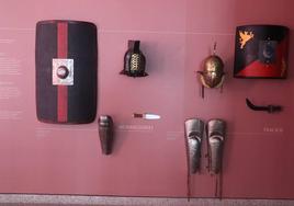 Objetos de gladiadores hallados en Córdoba y expuestos hasta otoño en el Museo de la Evolución Humana de Burgos