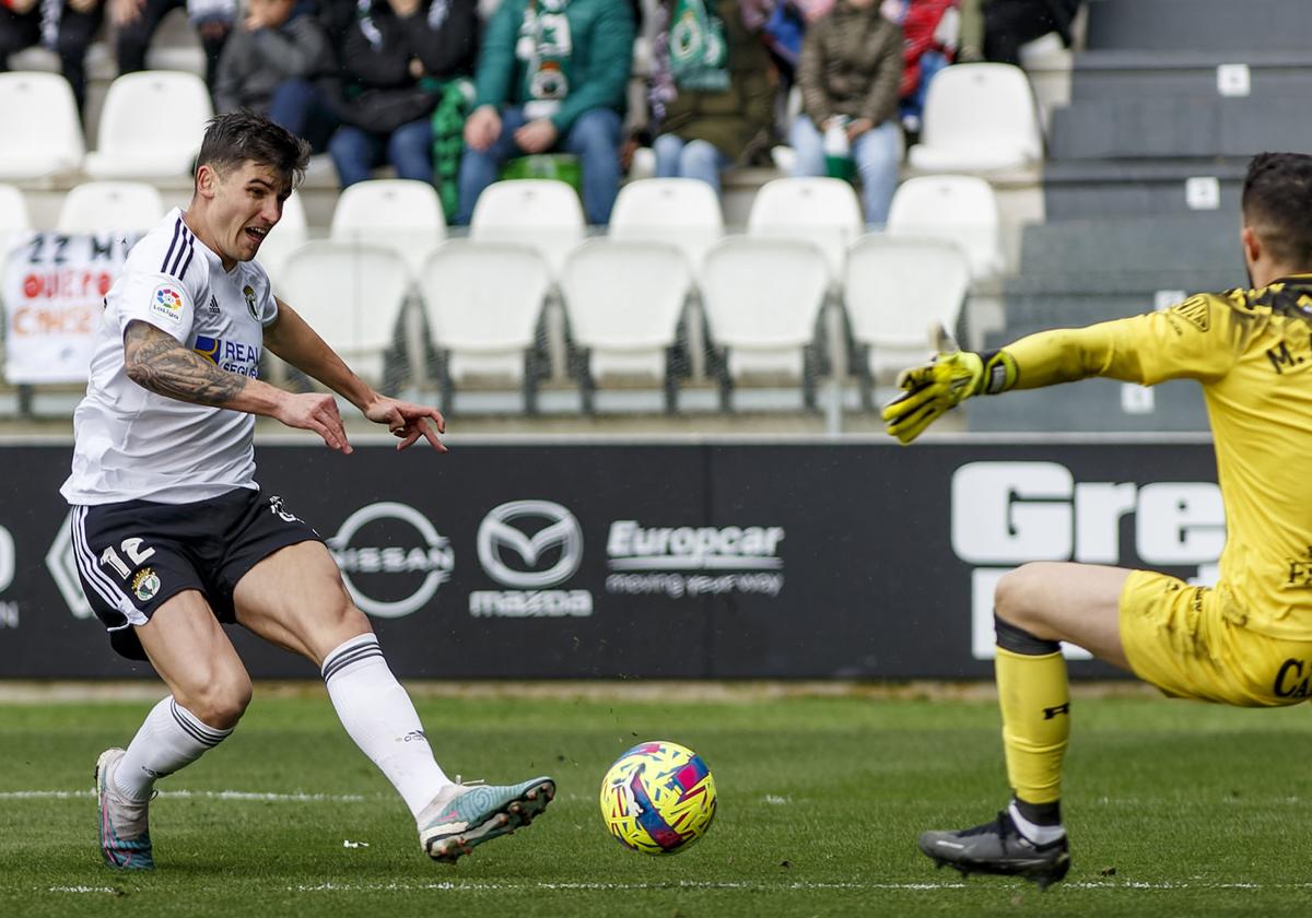 Castel, durante el partido del pasado fin de semana ante el Racing.