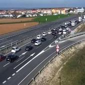 La Semana Santa deja nueve accidentes y grandes atascos en las carreteras de Burgos