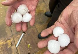 Tormentas y granizo en Burgos