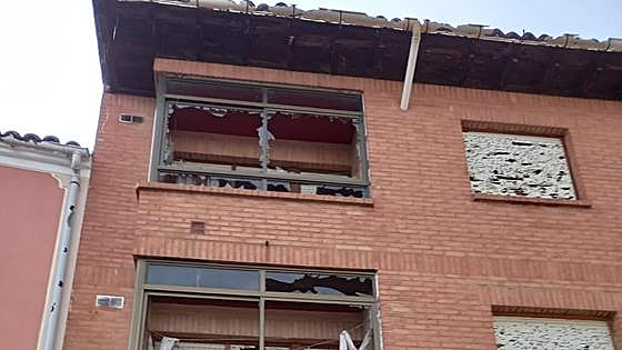 Los Balbases ha quedado destrozado tras la granizada