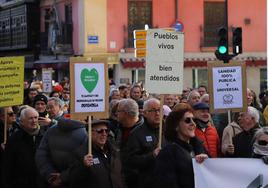 La última manifestación por la sanidad pública se celebró en Burgos en febrero.