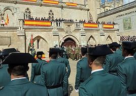 Imagen de archivo de la celebración de la Patrona de la Guardia Civil en Burgos el pasado año.