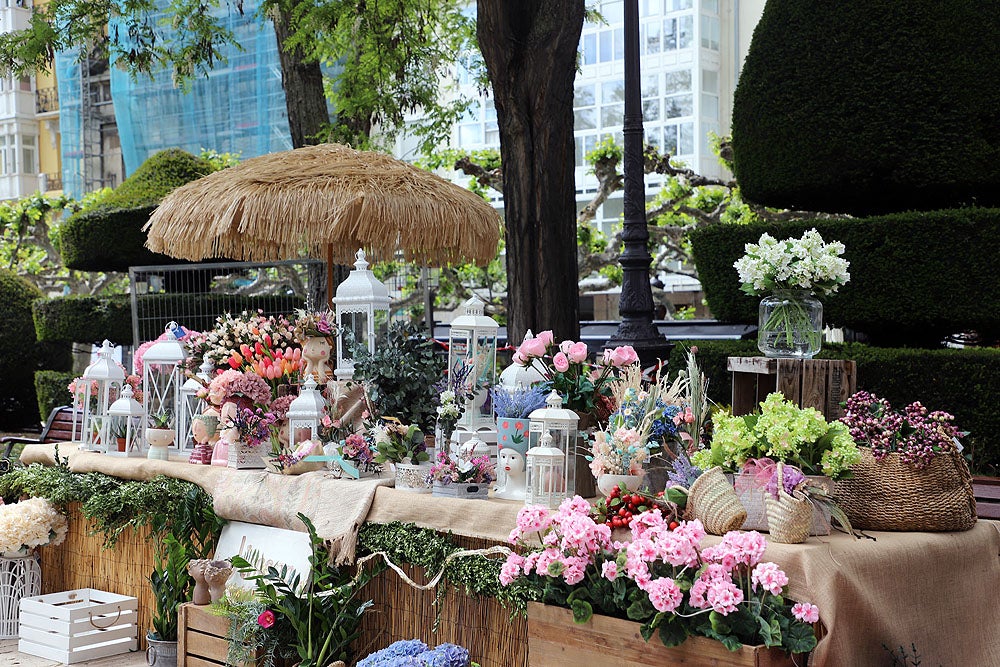 Monumentos florales de la Fiesta de las Flores de Burgos