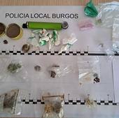 Requisan 30 gramos de drogas variadas y una pulsera de pinchos en la calle Briviesca