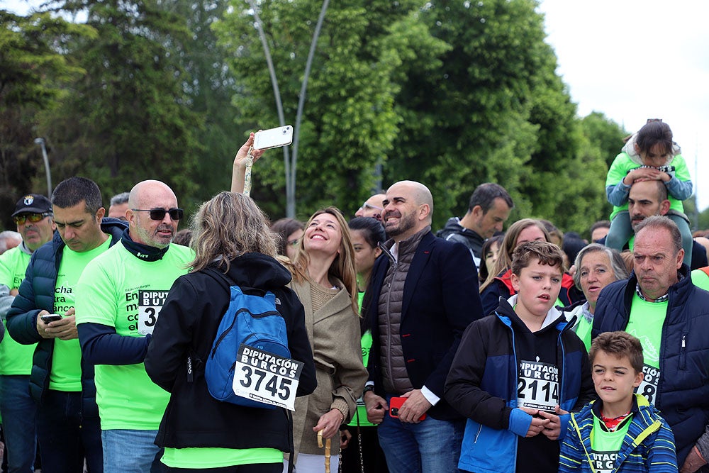 Más de 5.000 burgaleses marchan contra el cáncer