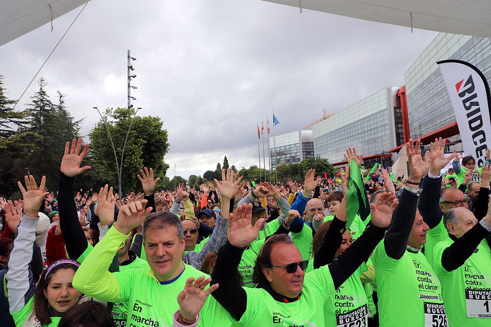 Más de 5.000 burgaleses marchan contra el cáncer