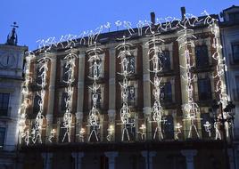 Videomapping en la fachada del Ayuntamiento.