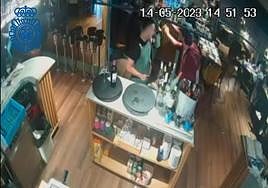 Imagen de las cámaras de seguridad.