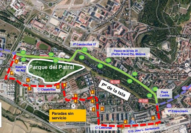 Modificación de recorrido en línea 5 (Bº Pilar-Vista Alegre)