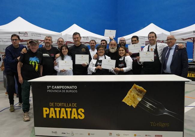 Participantes del campeonato de tortilla de patata.