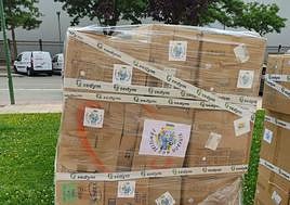 2.000 kilos de ayuda burgalesa, lista para ser enviada a Ucrania