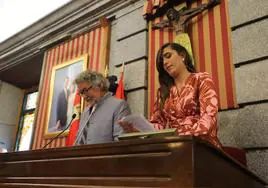 Andrea Ballesteros ha sido, junto con José María Romo, mesa de edad.