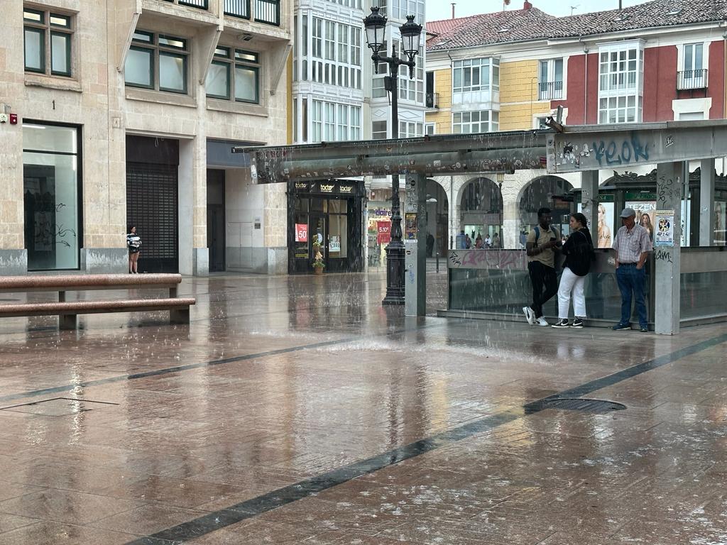 Imagen de la tormenta del pasado lunes.