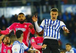 Imagen del último enfrentamiento entre Burgos CF y Deportivo Alavés.