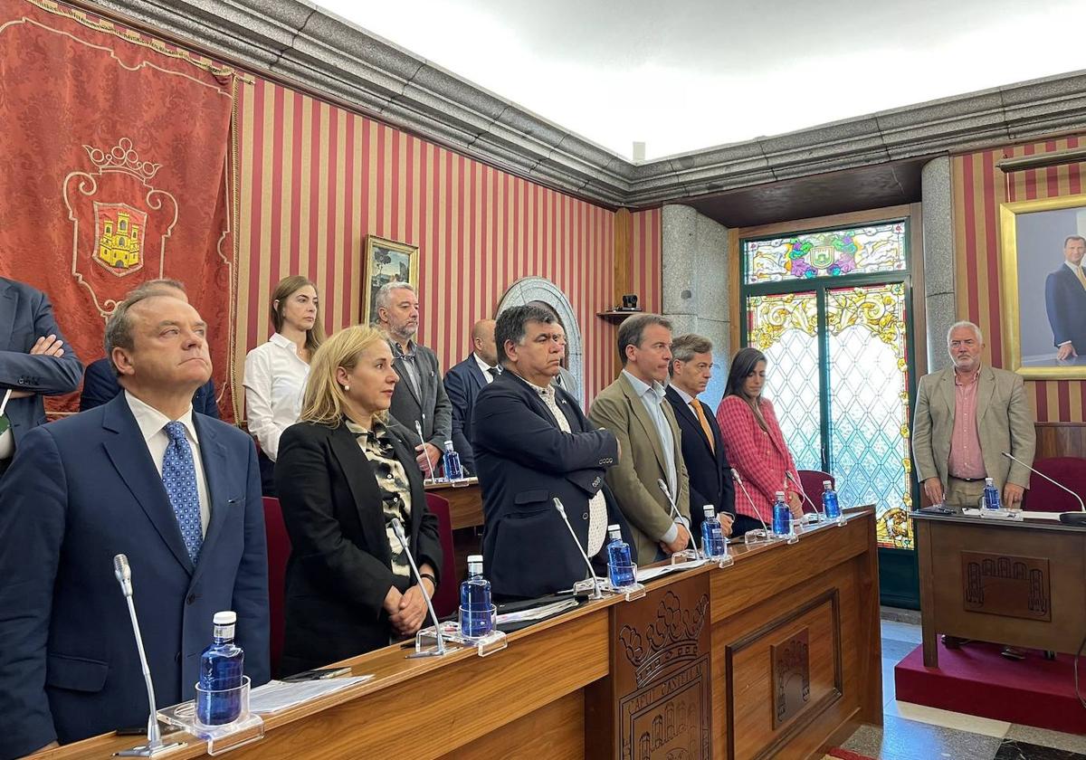 Imagen del Pleno Extraordinario de este viernes en el Ayuntamiento de Burgos