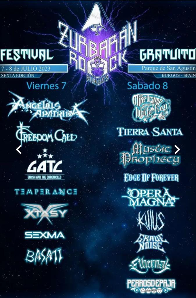 Cartel del Zurbarán Rock 2023