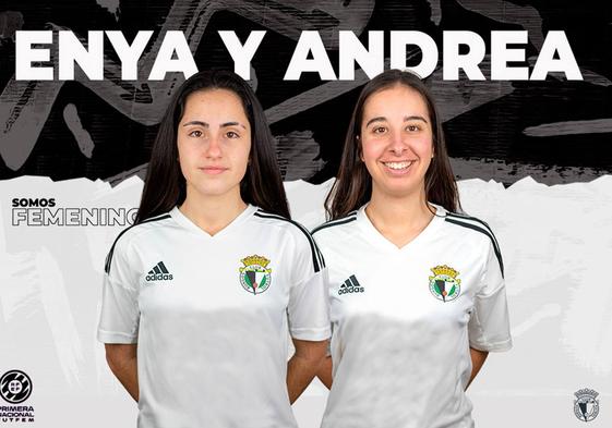 Andrea González y Enya Orduna suben al primer equipo del Burgos CFF