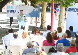 Mañueco en Miranda de Ebro este sábado.