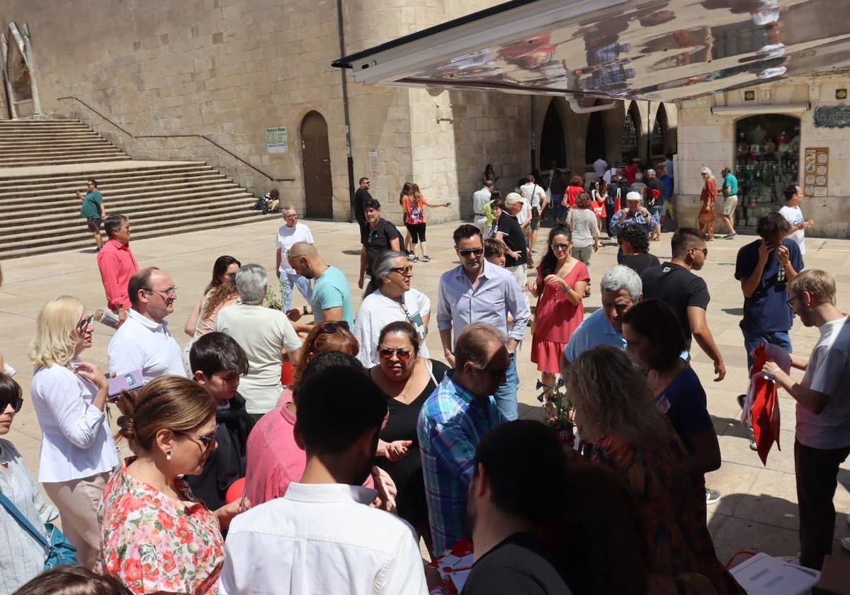 Acto de campaña del PSOE en Burgos este domingo.