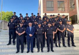 Los agentes recién incoporados en la provincia de Burgos.