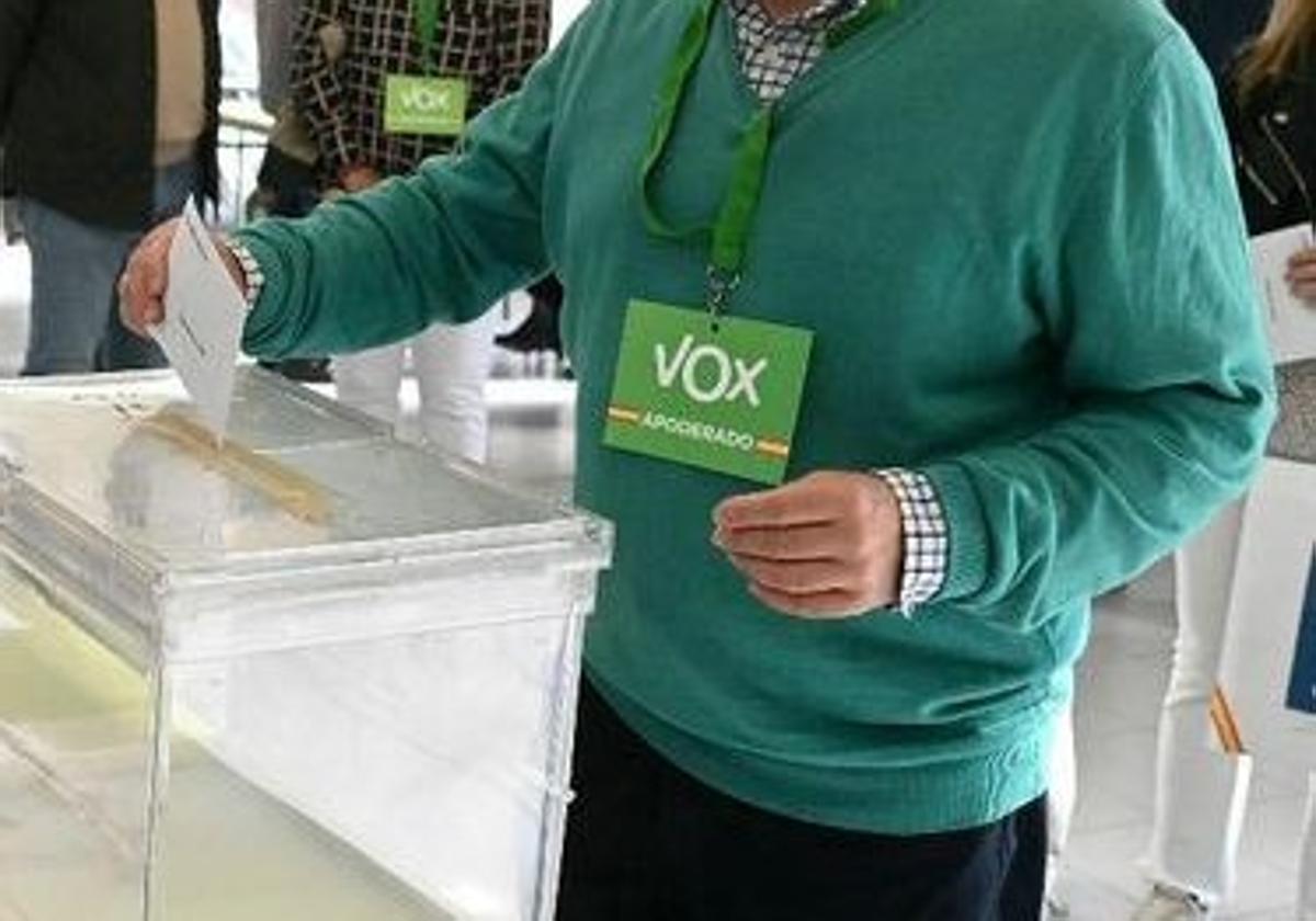 Vox ha recortado la bandera de España de las identificaciones en Burgos.