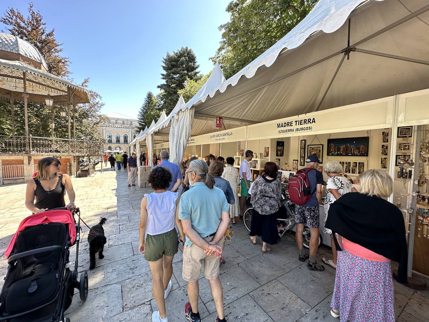 La cerámica, protagonista en el Paseo del Espolón de Burgos