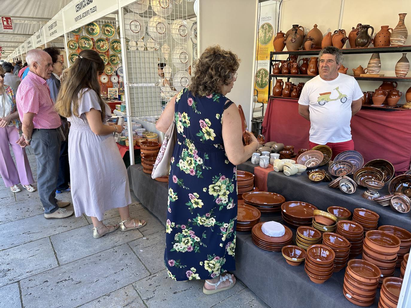 La cerámica, protagonista en el Paseo del Espolón de Burgos