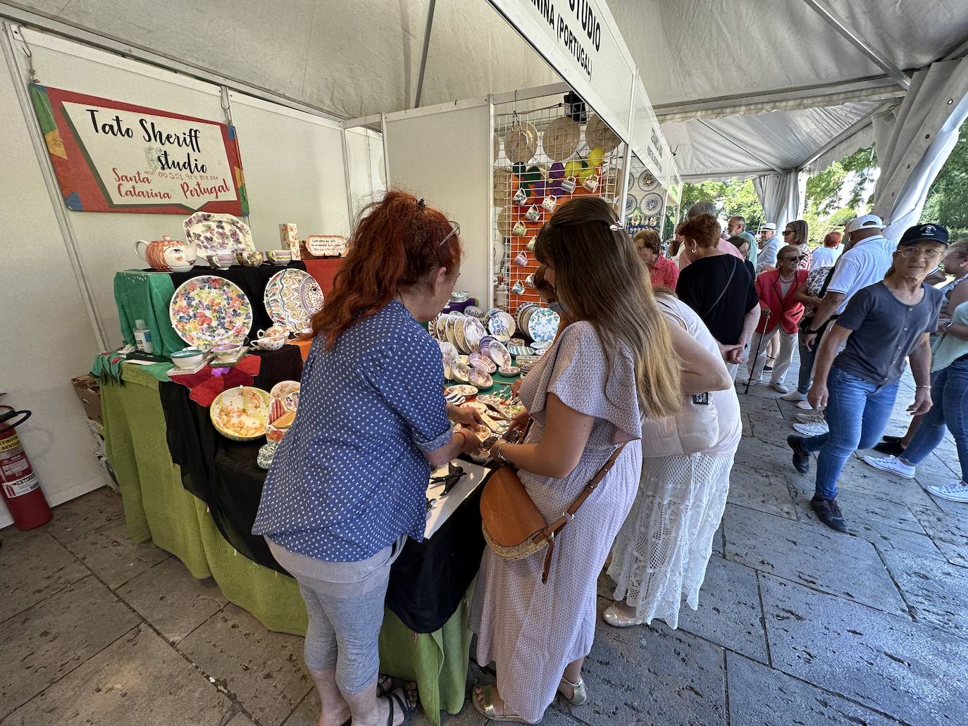 La cerámica, protagonista en el Paseo del Espolón de Burgos