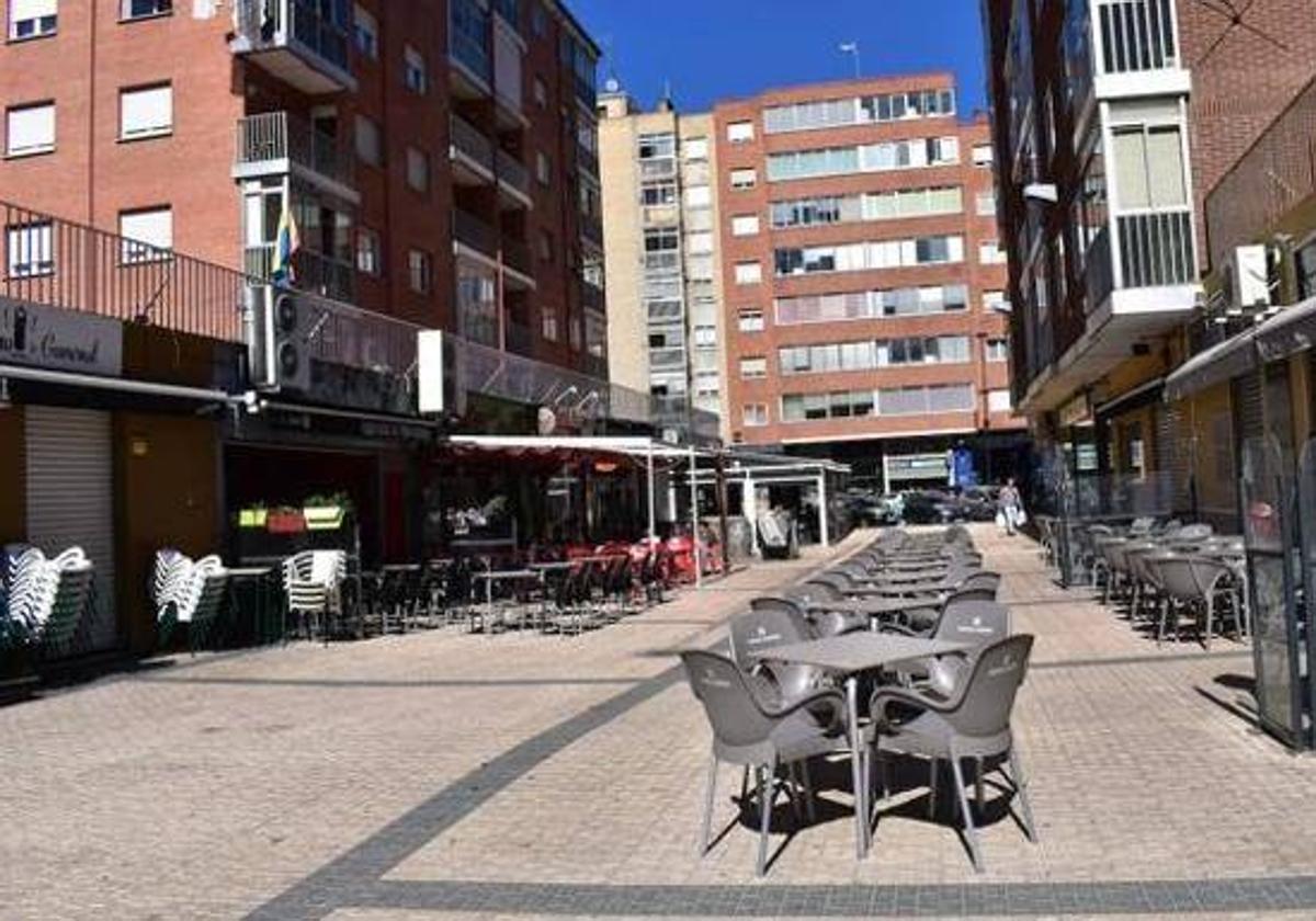 Imagen de archivo de la plaza Roma en Burgos.