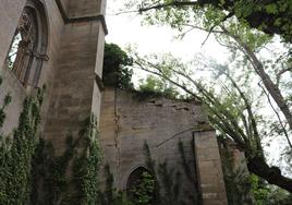 Estado del exterior del monasterio de Fresdelval.