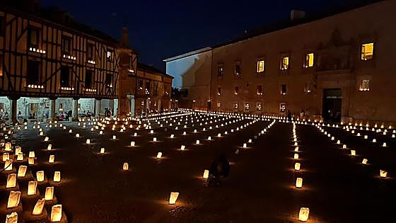 La noche de las velas de Peñaranda en imágenes