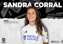 Sandra Corral ha renovado por el BUrgos CF.