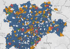 Mapa de rendición de cuentas en Castilla y León