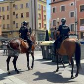 A lomos de un caballo para prevenir delitos en el Sonorama