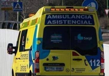 Herido un motorista al salirse de la carretera en la provincia de Burgos