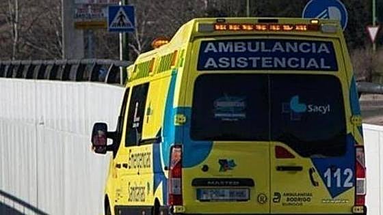 Herido un motorista al salirse de la carretera en la provincia de Burgos