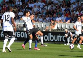 Andy durante los minutos que disputó en el partido de este domingo.