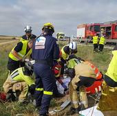 Mueren una madre y su hija al salirse de la vía en la AP-1 de Burgos