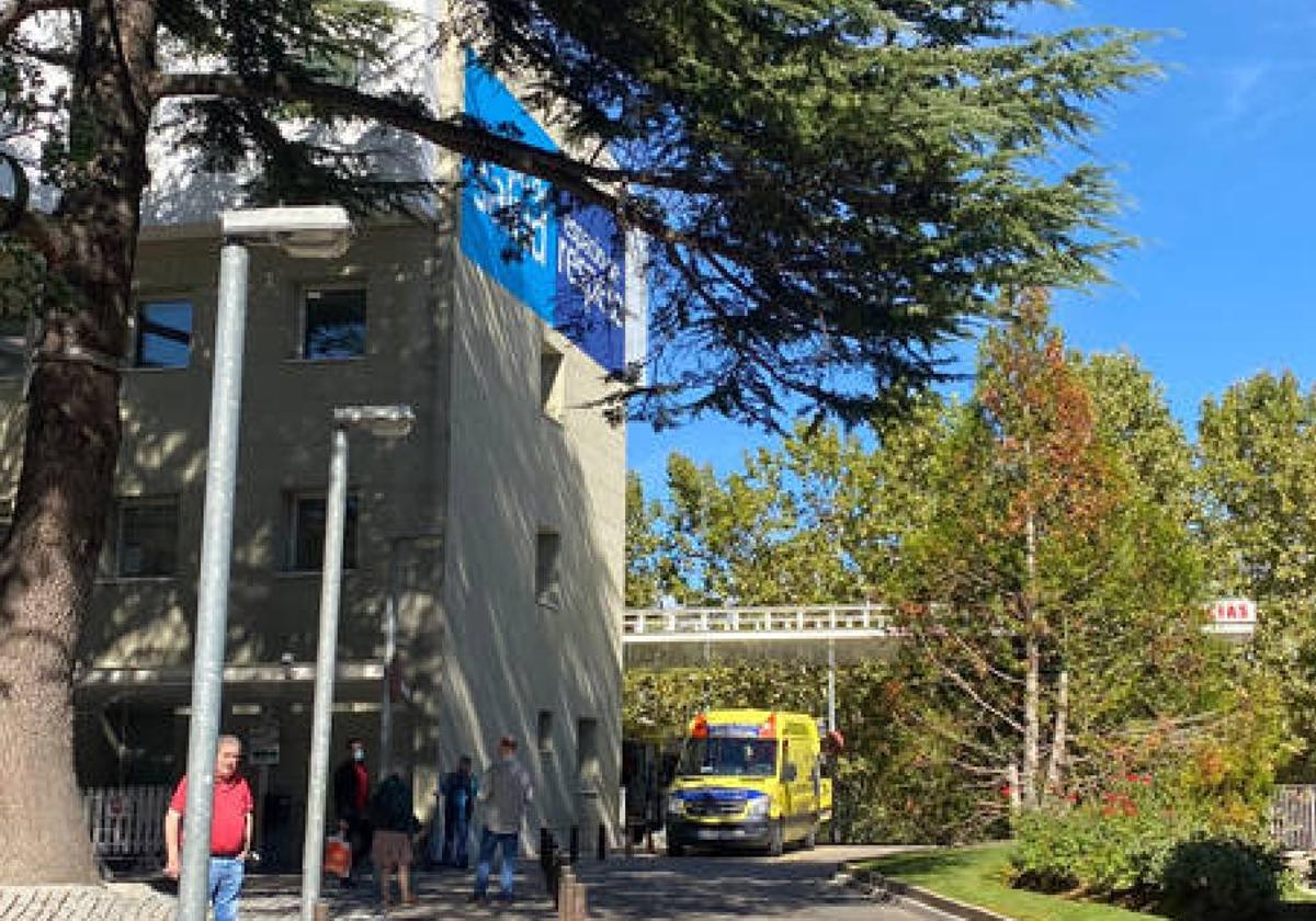 Imagen de archivo del hospital Santos Reyes de Aranda a donde ha sido trasladada la víctima.