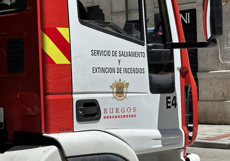 Los Bomberos de Burgos han acudido al accidente.