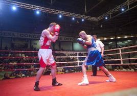 Imagen de archivo de un combate de boxeo.