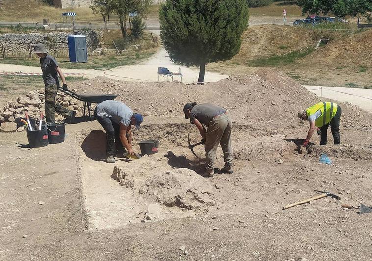 Excavaciones realizadas en San Pedro de Arlanza este verano.