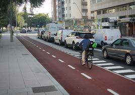 El nuevo carril bici de Reyes Católicos ya está operativo.