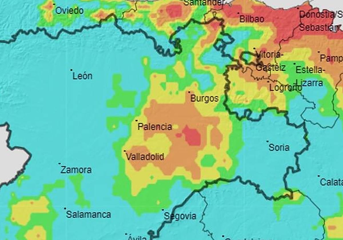 Mapa de riesgo de incendios