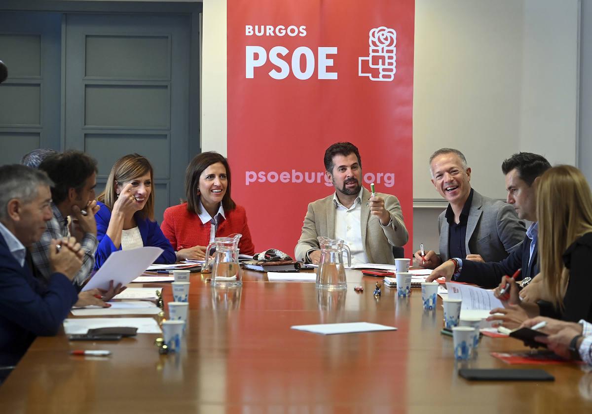 Tudanca, en la Interparlamentaria del PSOE de Burgos.