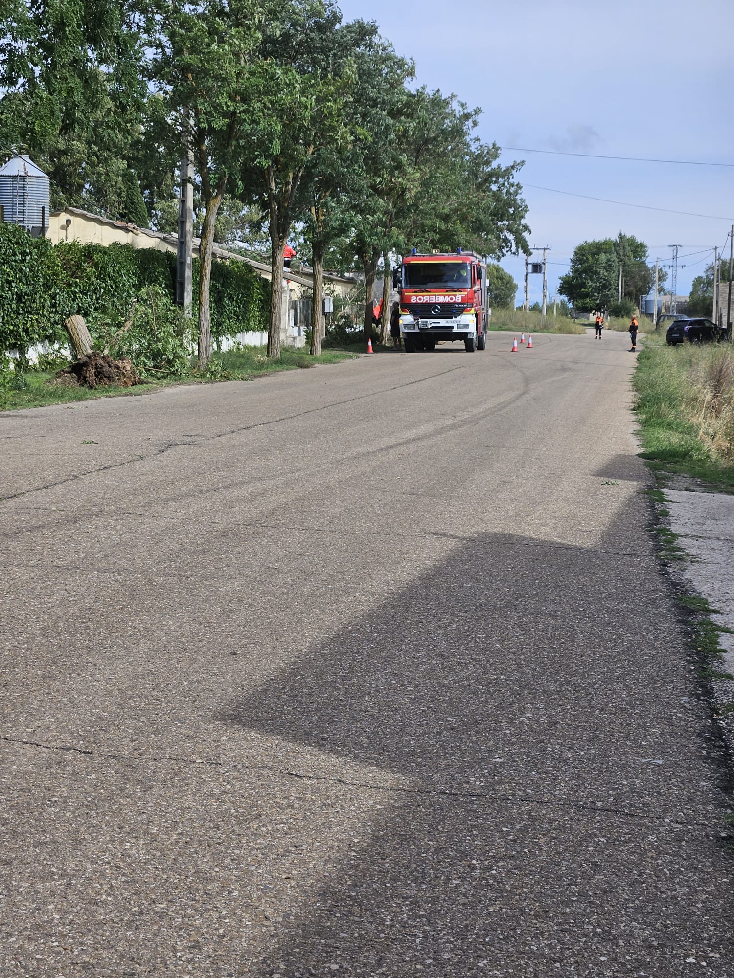 Una tromba de diez minutos causa desperfectos en Aranda de Duero