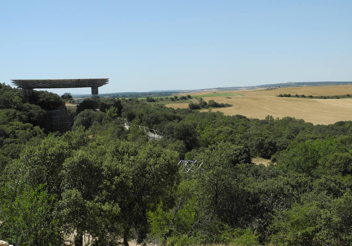 Vista de la sierra de Atapuerca.